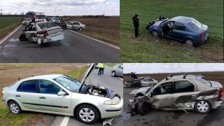 Trei persoane rănite în urma unui accident în apropiere de Slobozia. Traficul a fost blocat mai bine de o oră