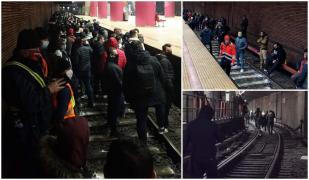 Haos la metroul din Bucureşti. Sute de oameni au coborât în tunel, în staţia Piaţa Unirii, trenurile nu circulă
