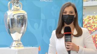 Trofeul Euro 2020 a căzut de la doi metri, pe Arena Națională. O rafală de vânt l-a dărâmat