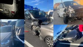 La un pas de tragedie. Şoferul unui microbuz cu români a intrat într-o altă maşină în Ungaria