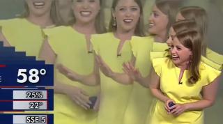 "Atacul clonelor" la o televiziune din SUA. Prezentatoarea a izbucnit în râs, după o defecțiune tehnică