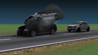 Animație grafică. Cum s-a petrecut accidentul cu cinci morți de la Nistorești. Martor: ”A zburat prin aer şi altă maşină a trecut pe sub el”