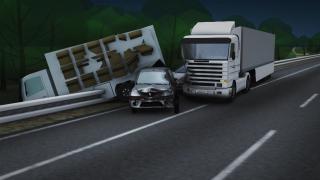 Animaţie grafică: Cum a avut loc accidentul de pe autostrada Bucureşti-Piteşti, în care un voluntar la Salvamont a murit pe loc: "Am auzit pernele bubuind"