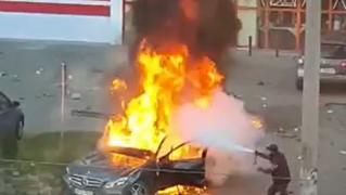 Noi imagini de la asasinatul cu bombă de la Arad. Expert în mafia italiană: "Când este comis un astfel de atentat înseamnă că miza este uriaşă"