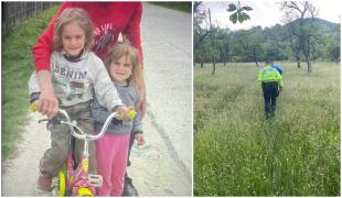 Florin şi surioara lui mai mică, Maria, au dispărut de aseară în Mehadia, Caraş Severin. Sute de oameni îi caută pe cei doi fraţi