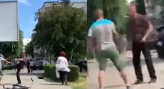 Bărbat din Deva, înjunghiat în faţa Spitalului Judeţean, de un individ cu 10 ani mai tânăr. Martorii s-au amuzat și i-au încurajat să se lovească