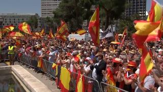 Protest în Madrid: Peste 25.000 de oameni au ieşit în stradă, nemulţumiţi de intenţia Guvernului de a graţia 12 politicieni