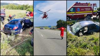 Două fetițe gemene de 10 ani au rămas fără mamă, după ce femeia a lovit un cap de pod, la Brănești