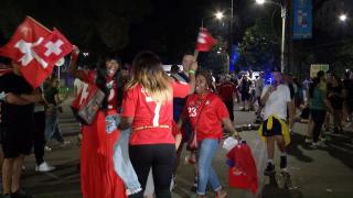 Show la Franța - Elveția, ultimul meci de la Euro găzduit de Arena Națională. Suporterii elvețieni au sărbătorit în aer liber: "Este noaptea vieţii mele"