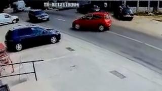 Accident violent pe o şosea din Călăraşi. Momentul impactului, filmat de camere