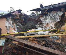 Casă ruptă în două de un copac doborât de furtună, bărbat electrocutat pe un stâlp de înaltă tensiune, în județul Bacău