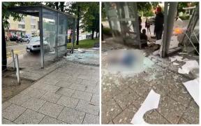 Soț și soție, striviți de un BMW într-o stație de autobuz din Baia Mare. Tânăra de 21 de ani s-a ales cu piciorul secționat