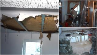 Disperare pentru 12 familii din Suceava, după ce vijelia a smuls acoperişul blocului: "Am de plătit 30 de ani la apartamentul ăsta"