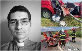 Un preot din Sălaj se afla la volanul Loganului spulberat de TIR, la Cluj. Cristian a murit pe loc, în vreme ce soția lui este în comă indusă