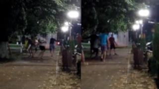 Bătaie cu bâte, cuţite şi pietre între mai mulţi tineri din Brăila: "Toţi cei din filmare sunt certaţi cu legea, recidivişti, cu dosare pe rol"