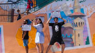 Pasajul pietonal de la Gara Constanţa s-a transformat în galerie de artă