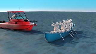 Cine se afla la cârma șalupei care a spulberat un caiac cu patru adolescenți, pe Dunăre. Bărbatul s-a scuzat că avea turiști