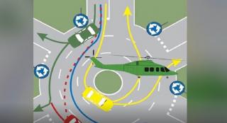 Dilemă pe internet, după aterizarea forţată a elicopterului Black Hawk în Bucureşti: "Cine are prioritate în sensul giratoriu de la Aviatorilor? Elicopterul sau autoturismul?"