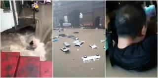 În provincia Henan din China a plouat în 3 zile cât într-un an. Pasageri cu apa până la umeri, în metroul din Zhengzhou