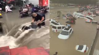 Imagini apocaliptice în China: Apele au făcut prăpăd. 12 oameni au murit înecaţi la metrou