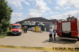 Incendiu la o hală de reciclare în Popeşti-Leordeni, soldat cu 11 răniți, dintre care 5 în stare gravă. Un utilaj a explodat