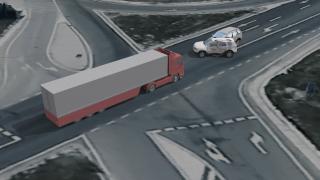 ANIMAŢIE GRAFICĂ. Cum s-a produs accidentul teribil din Sibiu, în care patru oameni au murit într-o Dacia Duster, loviți de TIR