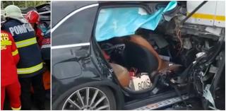 O femeie de 47 de ani a murit, după un impact devastator pe autostrada București-Pitești. La volan se afla soțul ei