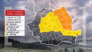 Jumătate de ţară, sub cod de furtuni violente. Vremea a făcut prăpăd în toată ţara
