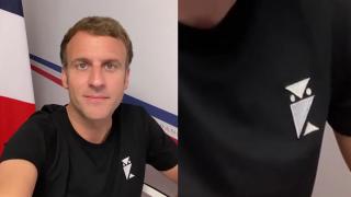 "Bufniţa" lui Macron. Un tricou purtat de preşedintele Franţei naşte teorii conspiraţioniste