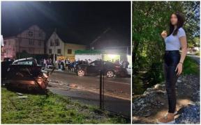 Yasmina a murit în mașina condusă de iubitul ei, noaptea trecută, pe un drum din Borșa. Fata de 14 ani a pierit strivită între două BMW-uri