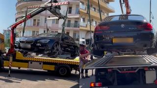 Bolid de lux, ridicat de Poliţia Locală din Mamaia. Şoferul utiliza şi plăcuțe de înmatriculare neoficiale