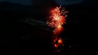VIDEO. Imagini filmate din dronă cu momentul exploziei de la Uzina Mecanică Tohan din Zărneşti