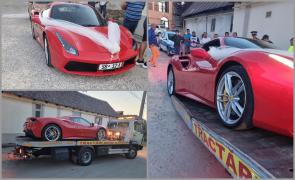 Firma de tractări ar fi refuzat să păstreze în custodie Ferrari-ul care a dat peste un poliţist, pentru că e prea scump
