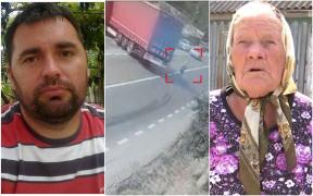 Şoferul de TIR care a evitat în ultima clipă o bătrână care a traversat neregulamentar: "Dacă eram băut sau neatent, azi ea era cu mâinile pe piept"