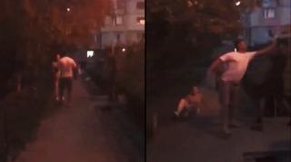 Doi adolescenți de 16 ani, luați la pumni și picioare de un bărbat, în plină stradă, la Tecuci: "Hei, vedeți că v-am filmat!"