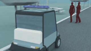 ANIMAŢIE GRAFICĂ. Două femei din Capitală, băgate în spital de un poliţist local care a pierdut controlul unei maşinuţe electrice: ''A aruncat-o, a lovit-o cu capul de copac''