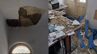 La Secţia 3 din Bucureşti, rozătoarele umblă după bunul plac şi tavanul a căzut: ''Avem prezenţa cel puţin a unui şobolan''