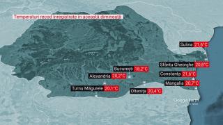 România, împărţită între două anotimpuri: Frig în vest, temperaturi record în sud