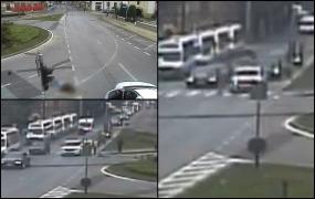"M-am trezit cu ei în faţă. M-am speriat". Accident pe trecerea de pietoni în Timişoara, surprins de camerele de supraveghere