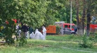 Imagini dramatice la incendiul din Constanța. Un pacient este resuscitat în curtea spitalului de Boli Infecțioase, după ce secția ATI a luat foc