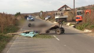 Căruță făcută bucăți într-un accident cumplit la Ferești, în Vaslui. Calul și stăpânul lui au murit pe loc, au fost aruncați zeci de metri după impact