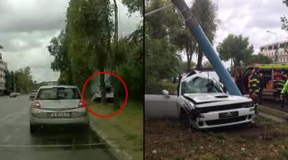 Accidentul mortal cu Dodge din Mamaia a fost surprins de o cameră de bord. Impactul a fost nimicitor