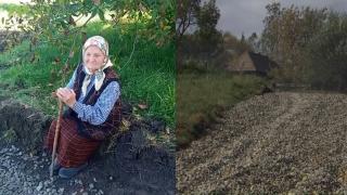 Povestea bătrânei care şi-a folosit toţi banii adunaţi de-o viaţă pentru a-şi construi un drum spre cimitir. La final, prevestirea ei s-a împlinit