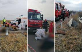 Trei persoane au murit şi una se află în stare gravă, în urma unui accident grav în Rădăuţi. Toţi se aflau într-un autoturism cu volan pe dreapta