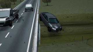 ANIMAŢIE GRAFICĂ | Filmul accidentului din Rădăuţi în care au murit patru persoane. Maşina s-a răsturnat într-un pârâu