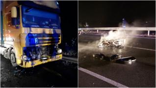 Motociclist de 34 de ani, carbonizat într-un accident cumplit pe centura Carei, în Satu Mare