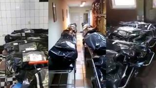 Imagini dramatice la Spitalul Universitar din Bucureşti: Morga instituţiei plină de morţi COVID, care nu mai au loc în frigidere