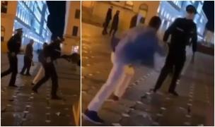"Bate Poliţia ăsta, bă!". Doi polițiști locali, luați la pumni în centrul Timişoarei, în miez de noapte