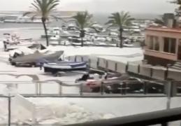 Val de aer polar asupra Mediteranei: Cădere de grindină din abundenţă în Insula Mallorca