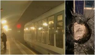 Pasagerii cursei feroviare Arad-Cluj au înghețat de frig în vagoanele cu geamuri găurite. Călătorii au acoperit găurile cu șervețele